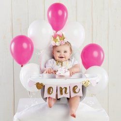 Gold Glitter 1st Birthday D...cor Kit