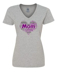 Mom is my Heart Ladies Shirt