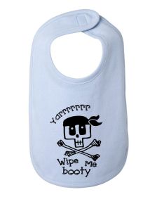 Wipe me Booty Pirate Funny Baby and Toddler Bib