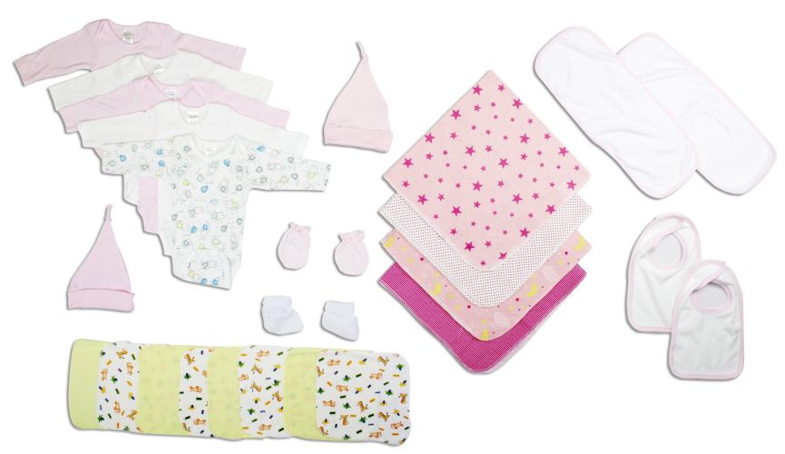 Newborn Baby Girls 25 Pc Layette Baby Shower Gift Set