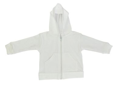 White Hoodie (Color: White, size: Newborn)